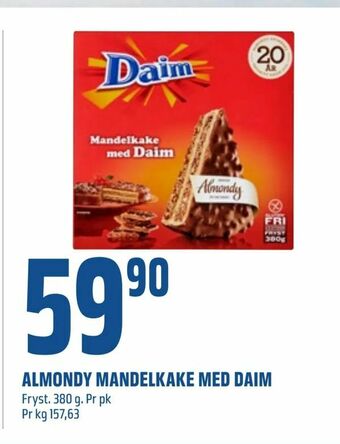 Almondy mandelkake med daim