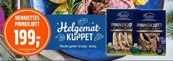 Coop Obs Henriettes pinnekjøtt tilbud