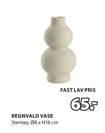 JYSK REGNVALD VASE tilbud