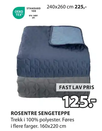 JYSK ROSENTRE SENGETEPPE tilbud