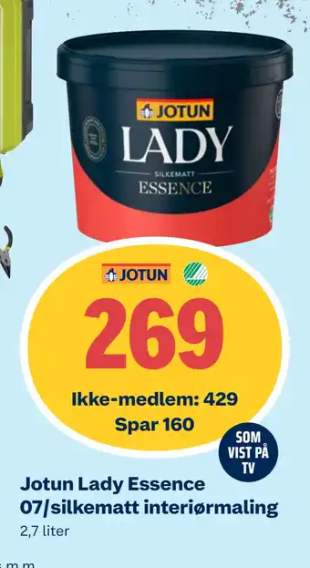 Obs Bygg Jotun Lady Essence 07/silkematt interiørmaling tilbud