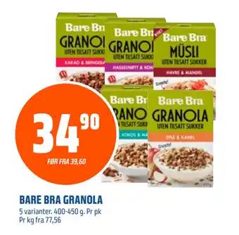 Coop Obs BARE BRA GRANOLA tilbud