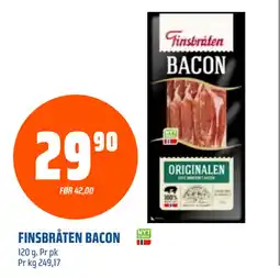 Coop Obs FINSBRÅTEN BACON tilbud