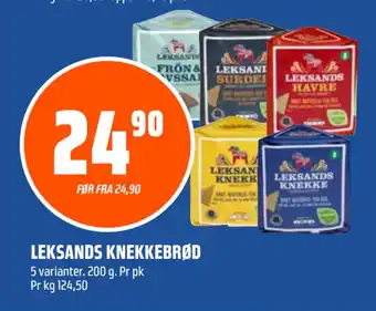 Coop Obs LEKSANDS KNEKKEBRØD tilbud