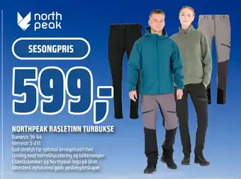 Coop Obs NORTHPEAK RASLETINN TURBUKSE tilbud