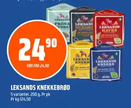 Coop Obs LEKSANDS KNEKKEBRØD tilbud