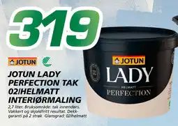 Coop Byggmix JOTUN LADY PERFECTION TAK 02/HELMATT INTERIØRMALING tilbud