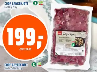 Coop Obs COOP GRYTEKJØTT tilbud