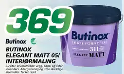 Coop Byggmix BUTINOX ELEGANT MATT 05/ INTERIØRMALING tilbud