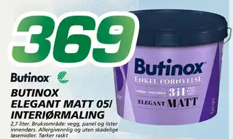 Coop Byggmix BUTINOX ELEGANT MATT 05/ INTERIØRMALING tilbud