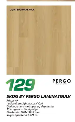 Coop Byggmix SKOG BY PERGO LAMINATGULV tilbud