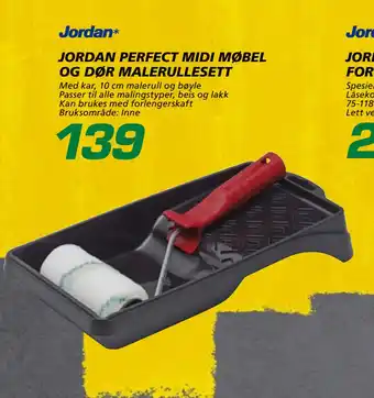 Coop Byggmix JORDAN PERFECT MIDI MØBEL OG DØR MALE RULLESETT tilbud