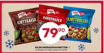 Matkroken GILDE MIDDAGSFAVORITTER tilbud