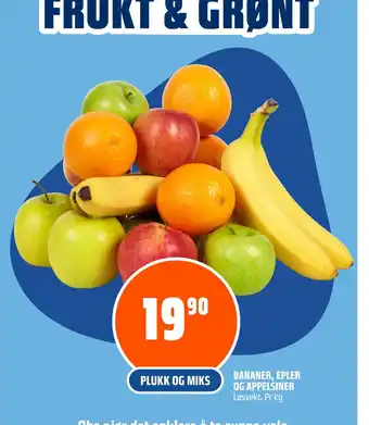 Coop Obs BANANER, EPLER OG APPELSINER tilbud