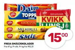 Matkroken FREIA SMÅSJOKOLADER tilbud