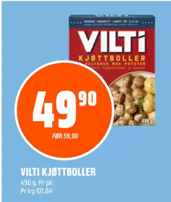 Coop Obs VILTI KJØTTBOLLER tilbud