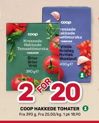 Matkroken COOP HAKKEDE TOMATER tilbud