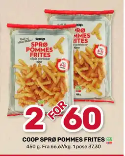 Matkroken COOP SPRØ POMMES FRITES tilbud