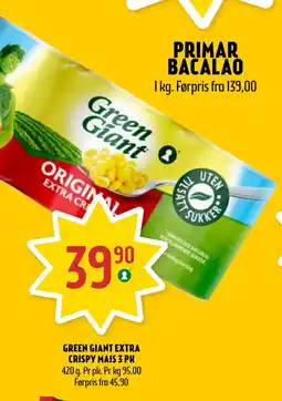 Coop Prix GREEN GIANT EXTRA CRISPY MAIS 3 PK tilbud