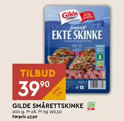 Coop Mega GILDE SMÅRETTSKINKE tilbud