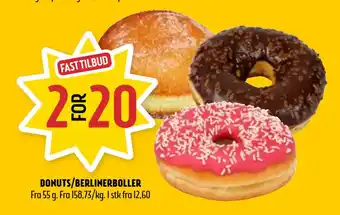 Coop Prix DONUTS/BERLINERBOLLER tilbud