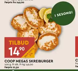 Coop Mega COOP MEGAS SKREIBURGER tilbud