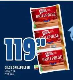 Coop Obs GILDE GRILLPØLSER tilbud