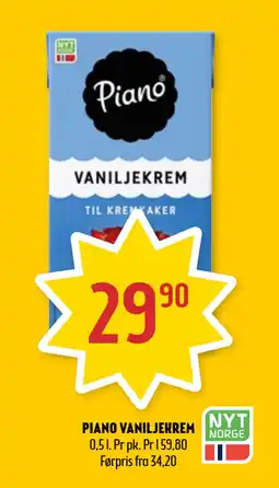 Coop Prix PIANO VANILJEKREM tilbud