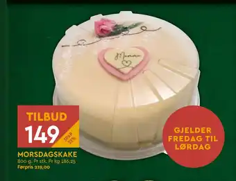 Coop Mega MORSDAGSKAKE tilbud