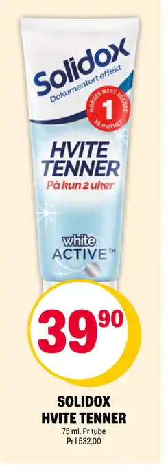 Coop Extra SOLIDOX HVITE TENNER tilbud