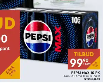 Coop Mega PEPSI MAX 10 PK tilbud