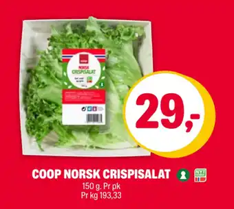 Coop Extra COOP NORSK CRISPISALAT tilbud