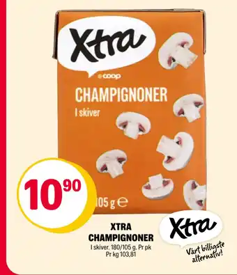 Coop Extra XTRA CHAMPIGNONER tilbud