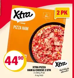 Coop Extra XTRA PIZZA HAM & CHEESE 2 STK tilbud