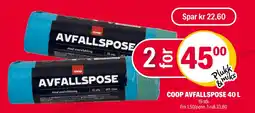 Coop Extra COOP AVFALLSPOSE 40 L tilbud