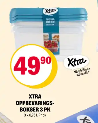 Coop Extra XTRA OPPBEVARINGSBOKSER 3 PK tilbud