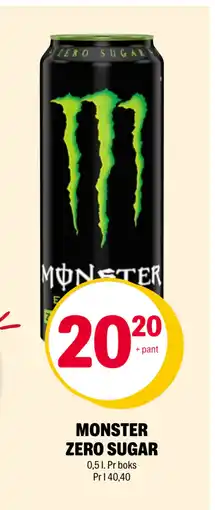 Coop Extra MONSTER ZERO SUGAR tilbud