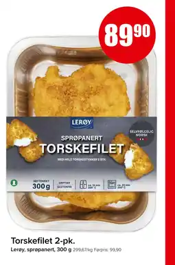 Spar Torskefilet 2-pk tilbud