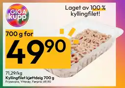 Gigaboks Kyllingfilet kjøttdeig 700 g tilbud