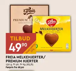 Coop Mega FREIA MELKEHJERTER/ PREMIUM HJERTER tilbud