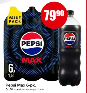 Spar Pepsi Max 6-pk tilbud