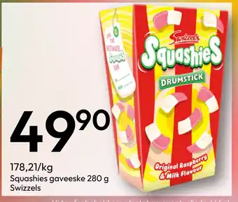 Gigaboks Squashies gaveeske 280 g Swizzels tilbud