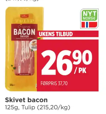 Meny Skivet bacon tilbud