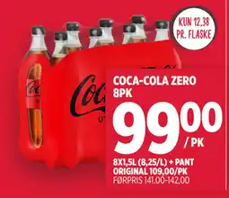 Meny COCA-COLA ZERO 8PK tilbud