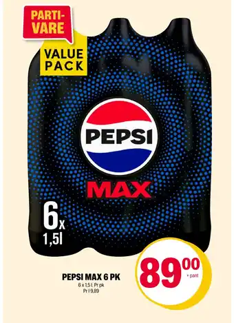 Coop Extra PEPSI MAX 6 PK tilbud