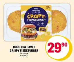 Coop Extra COOP FRA HAVET CRISPY FISKEBURGER tilbud