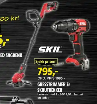 Bauhaus Gresstrimmer & skrutrekker tilbud