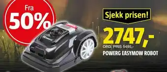 Bauhaus Powerg easymow robot tilbud