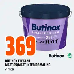 Obs Bygg BUTINOX ELEGANT MATT 05/MATT INTERIØRMALING tilbud