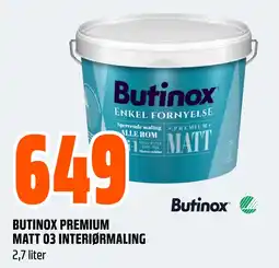 Obs Bygg BUTINOX PREMIUM MATT 03 tilbud